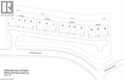 Site Plan. Illustrating the layout of multiple property blocks and lots within the development - 