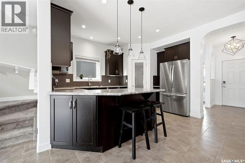 3644 Green Moss Lane, Regina, SK - Indoor Photo Showing Kitchen With Upgraded Kitchen