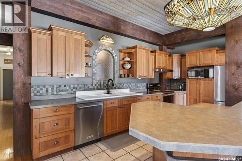 Deibert Acreage, Humboldt Rm No. 370, SK - Indoor Photo Showing Kitchen With Double Sink