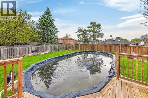 6 Kintyre Court, Caledonia, ON - Outdoor With Above Ground Pool With Backyard