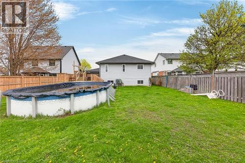6 Kintyre Court, Caledonia, ON - Outdoor With Above Ground Pool With Backyard