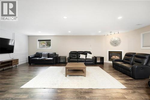 4205 Barton Crescent, Windsor, ON - Indoor Photo Showing Living Room With Fireplace