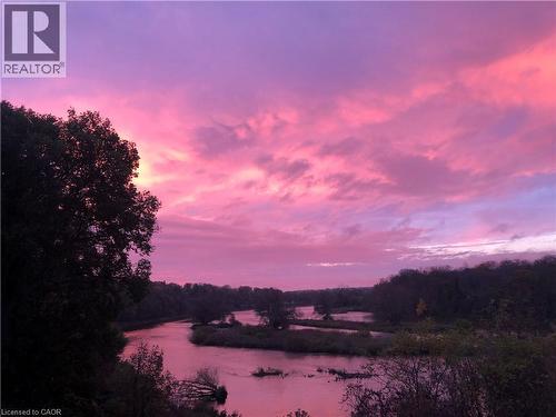 Incredible views from back of home looking over The Grand River - 245 Bishop Street S Unit# 4, Cambridge, ON - Outdoor With Body Of Water With View
