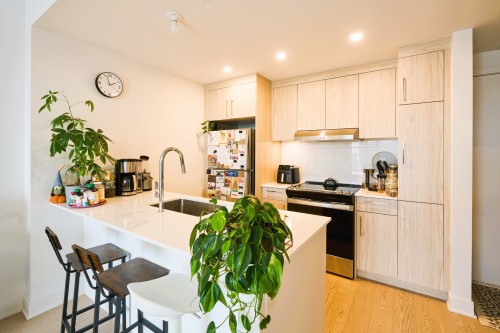 Kitchen - 402-10130 Rue Lauraine-Vaillancourt, Montréal (Ahuntsic-Cartierville), QC - Indoor Photo Showing Kitchen With Upgraded Kitchen