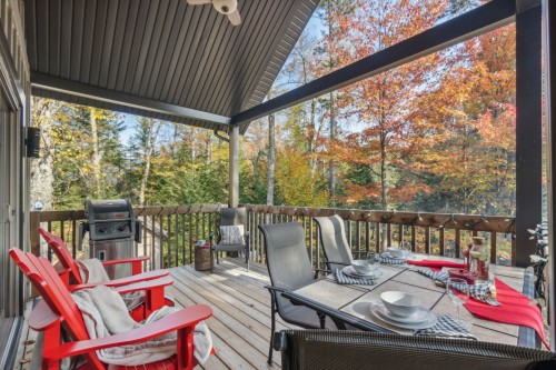 Patio - 12 Imp. Du Chardonnet, Lac-Supérieur, QC - Outdoor With Deck Patio Veranda With Exterior