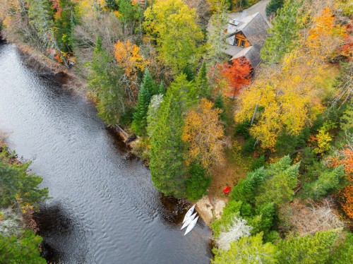 Aerial View - 12 Imp. Du Chardonnet, Lac-Supérieur, QC - Outdoor With Body Of Water
