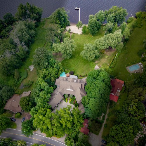 Photo aérienne - 244 Rue Main, Hudson, QC - Outdoor With View