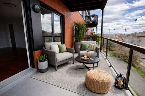 Balcony - 305-3745 Av. Jean-Béraud, Laval (Chomedey), QC - Outdoor With Exterior