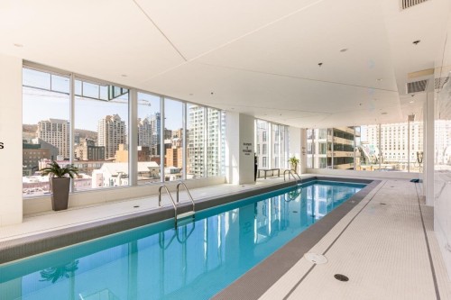 Pool - 1201-1155 Rue De La Montagne, Montréal (Ville-Marie), QC - Indoor Photo Showing Other Room With In Ground Pool