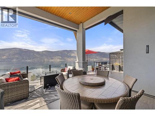 Upper deck - 3663 Mckinley Beach Drive, Kelowna, BC - Outdoor With Body Of Water With Deck Patio Veranda With Exterior