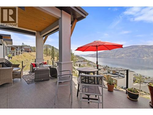 Upper deck - 3663 Mckinley Beach Drive, Kelowna, BC - Outdoor With Body Of Water With Deck Patio Veranda With Exterior