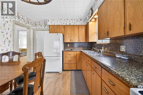 95 Empress Avenue, Hamilton, ON - Indoor Photo Showing Kitchen With Double Sink