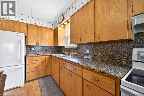 95 Empress Avenue, Hamilton, ON - Indoor Photo Showing Kitchen With Double Sink