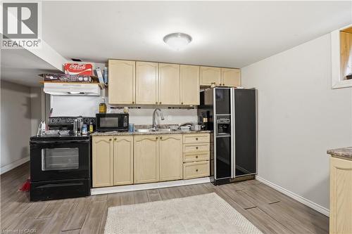 107 Deschene Avenue, Hamilton, ON - Indoor Photo Showing Kitchen With Double Sink