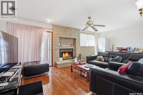 Chamberlain Acreage 3, Chamberlain, SK - Indoor Photo Showing Living Room With Fireplace