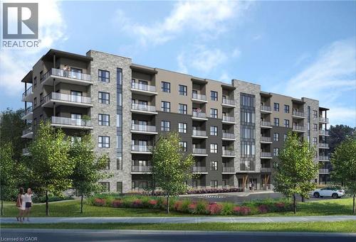 View of building exterior - 1000 Lackner Place Unit# 401, Kitchener, ON - Outdoor With Facade