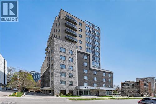 246 Lester Street Unit# Ph-03, Waterloo, ON - Outdoor With Balcony With Facade