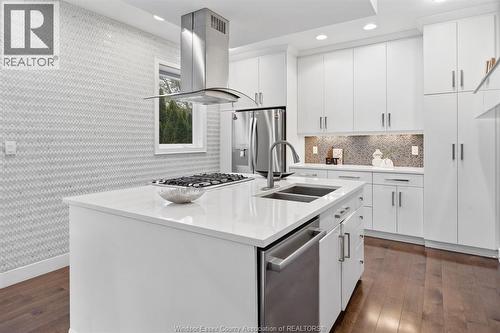 1335 Maple, Lasalle, ON - Indoor Photo Showing Kitchen With Double Sink With Upgraded Kitchen