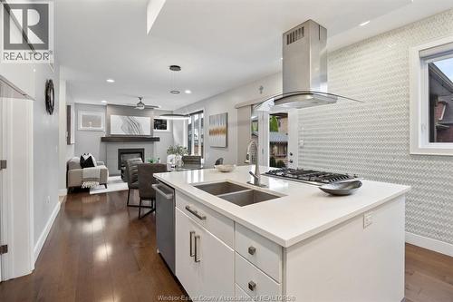 1335 Maple, Lasalle, ON - Indoor Photo Showing Kitchen With Double Sink