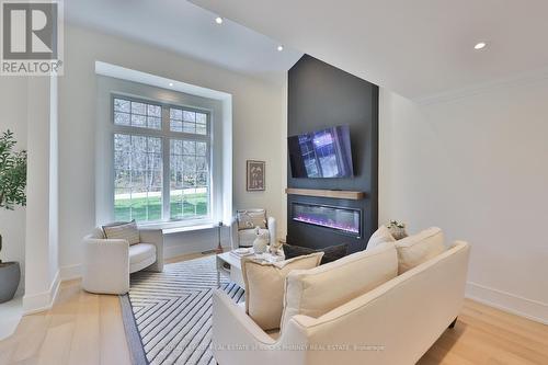 1340 Contour Drive, Mississauga, ON - Indoor Photo Showing Other Room With Fireplace