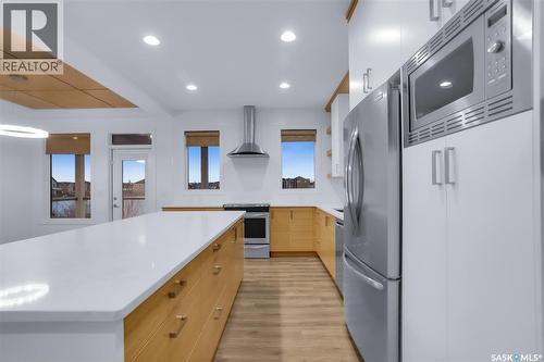 230 Greyeyes-Steele Way, Saskatoon, SK - Indoor Photo Showing Kitchen With Upgraded Kitchen