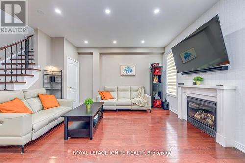 30 Streamline Drive, Brampton, ON - Indoor Photo Showing Living Room With Fireplace