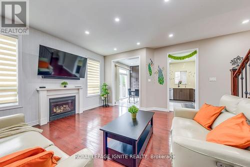 30 Streamline Drive, Brampton, ON - Indoor Photo Showing Living Room With Fireplace