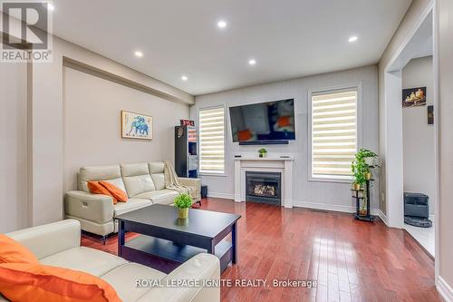30 Streamline Drive, Brampton, ON - Indoor Photo Showing Living Room With Fireplace