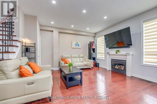 30 Streamline Drive, Brampton, ON - Indoor Photo Showing Living Room With Fireplace
