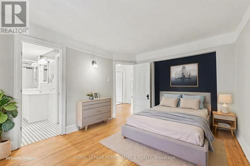virtually staged - primary bedroom - 506 Wentworth Avenue, Ottawa, ON - Indoor Photo Showing Bedroom