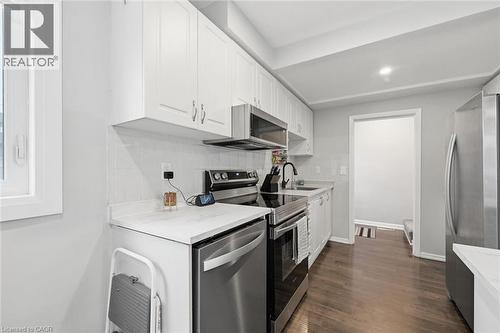 Stainless steel appliances included - 46 Mayflower Avenue, Hamilton, ON - Indoor Photo Showing Kitchen