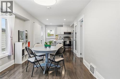 Large eat-in kitchen - 46 Mayflower Avenue, Hamilton, ON - Indoor Photo Showing Dining Room