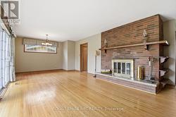 wood burning fireplace - 