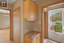 kitchen side entrance and entrance to basement - 
