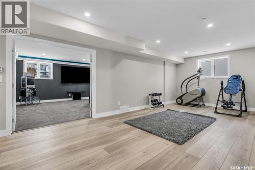 7 Loewen Court, Warman, SK - Indoor Photo Showing Gym Room