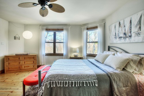 Chambre à coucher principale - 100 Rue Des Pentes, Mont-Blanc, QC - Indoor Photo Showing Bedroom