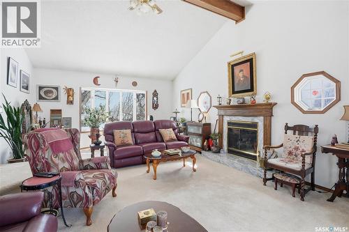103 1St Street W, Hepburn, SK - Indoor Photo Showing Living Room With Fireplace