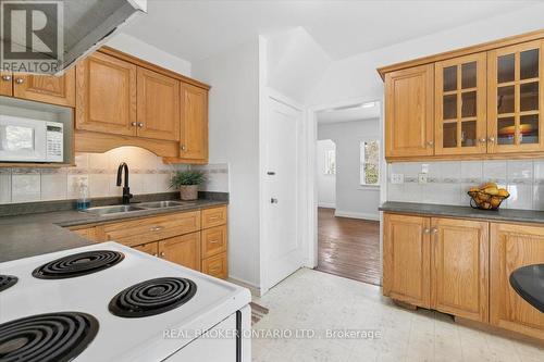 26 Sydney Street N, Kitchener, ON - Indoor Photo Showing Kitchen With Double Sink