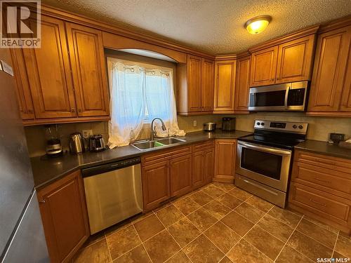 805 Souris Avenue, Weyburn, SK - Indoor Photo Showing Kitchen With Double Sink