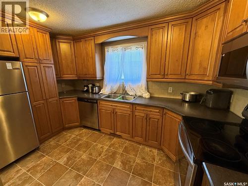 805 Souris Avenue, Weyburn, SK - Indoor Photo Showing Kitchen With Double Sink