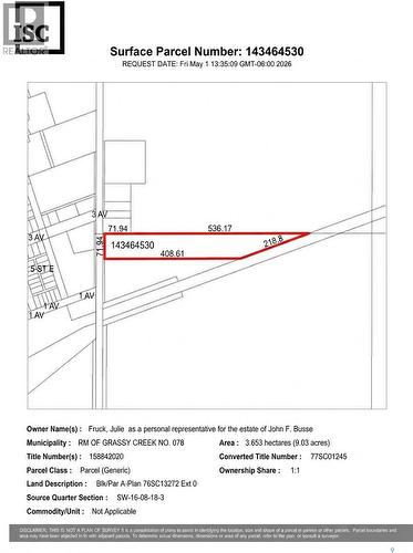 8241 Range Road, Shaunavon, SK 