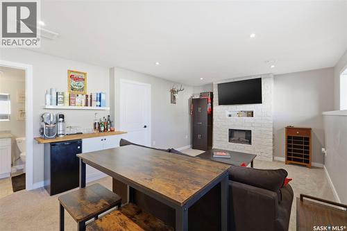 1047 Kolynchuk Crescent, Saskatoon, SK - Indoor With Fireplace