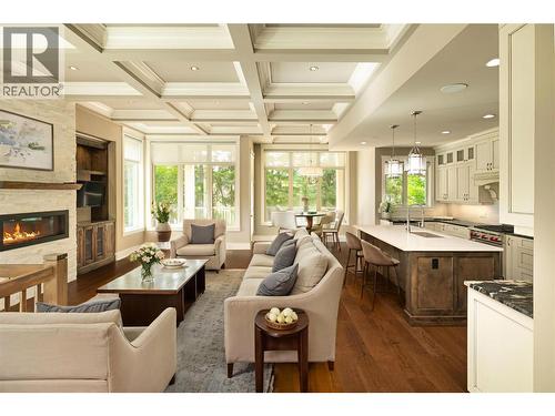 4149 Gallaghers Fairway S, Kelowna, BC - Indoor Photo Showing Living Room With Fireplace