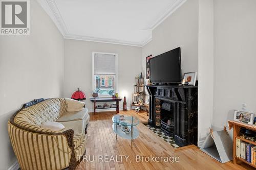 84 James Street, Ottawa, ON - Indoor Photo Showing Living Room With Fireplace