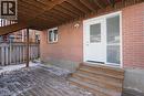 Lower level patio featuring a wood-finish deck and direct access to the interior - 67 Hollyridge Crescent Unit# Lower, Kitchener, ON  - Outdoor With Deck Patio Veranda With Exterior 