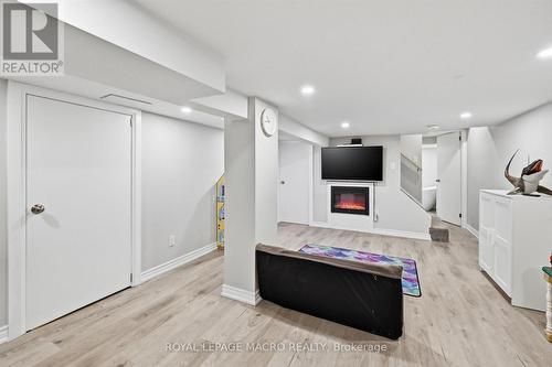 TV, TV mount and electric fireplace included - 46 Mayflower Avenue, Hamilton, ON - Indoor