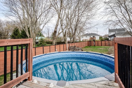 Piscine - 31 Rue Quintal, Saint-Liboire, QC - Outdoor With Above Ground Pool With Backyard