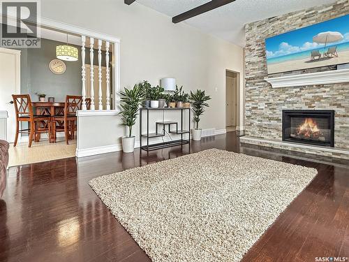 270 2Nd Avenue Se, Swift Current, SK - Indoor Photo Showing Living Room With Fireplace