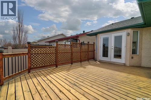 6343 Hird Crescent, Regina, SK - Outdoor With Deck Patio Veranda With Exterior