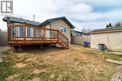 6343 Hird Crescent, Regina, SK - Outdoor With Deck Patio Veranda With Exterior